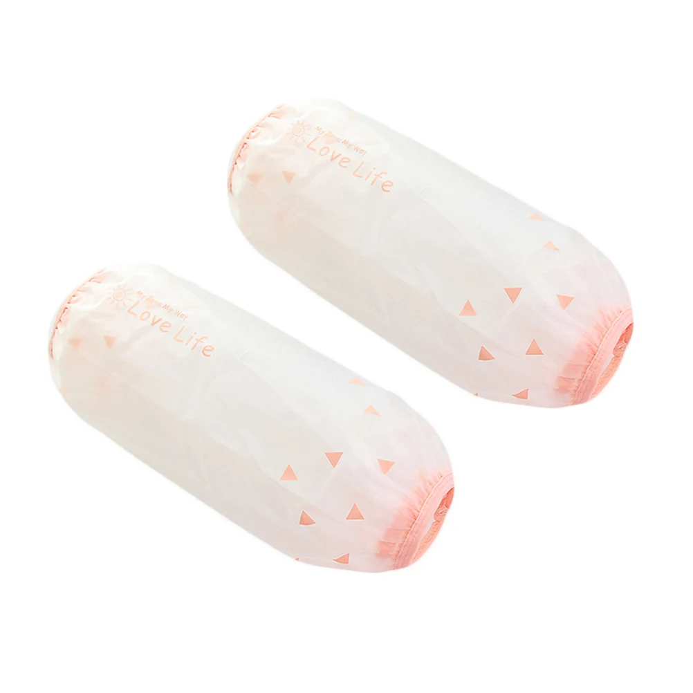 

2 Pairs Waterproof Sleeve Household Sleeves Oversleeve Transparent Home Cover Random Color