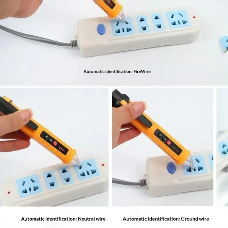 New Non Contact Voltage Detector Pen AC Voltage Tester 12 1000V Smart Breakpoint Finder For Electricians Home Outlet Wiring Tool