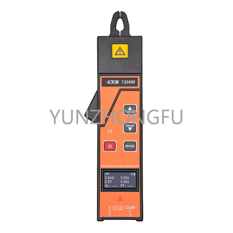 30A AC 0 W-18 KW 9999 KWH 600V ADC 1MSDS 2000V/RMS Auto Range Multifunction Meter VICTOR 7300M Mini Clamp Power Tester