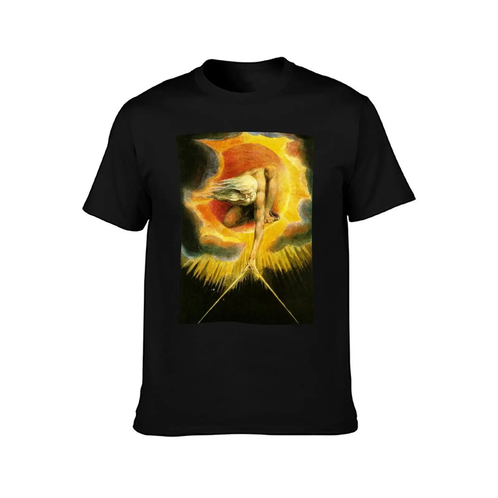 HD Ancient of Days, by William Blake HIGH DEFINITION Original colors T-Shirt Soft Lightweight Cotton T-Shirt