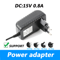 Power Adapter AC100-240V 15V 800MA 15V 0.8A UK Plug AU Plug 5.5*2.1MM Power Supply Lighting Transformer