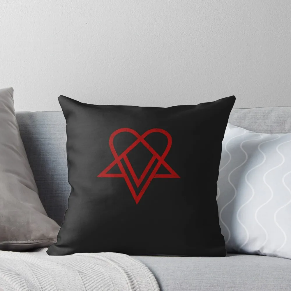 Heartagram Him Band Logo Tee Heartagram symbol Ville Valo Classic T-Shirt Throw Pillow Decorative Cushion Cover pillow