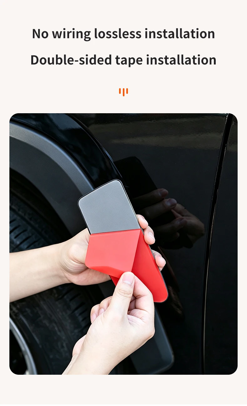 Solarbetriebene Auto-Simulation, Wachmodus, Überwachung, Warnung, LED-Blatt-Panel, kabellose universelle Modifikation, dekorative Beleuchtung – Detail 10