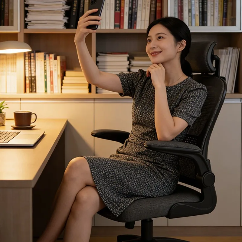 Ergonomic Chair Home Office Computer Desk Chair Youth Study Writing Learning Multi Purpose Conference for Indoor Work Study