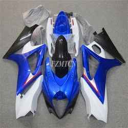 Injection Mold New ABS Fairings Kit Fit for Suzuki GSX-R 1000 K7 2007 2008 07 08 Bodywork Set Blue White