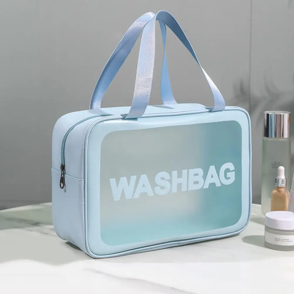 Borsa cosmetica trasparente borsa per cosmetici da bagno borsa per il lavaggio borsa per il trucco trasparente con cerniera borsa per il trucco