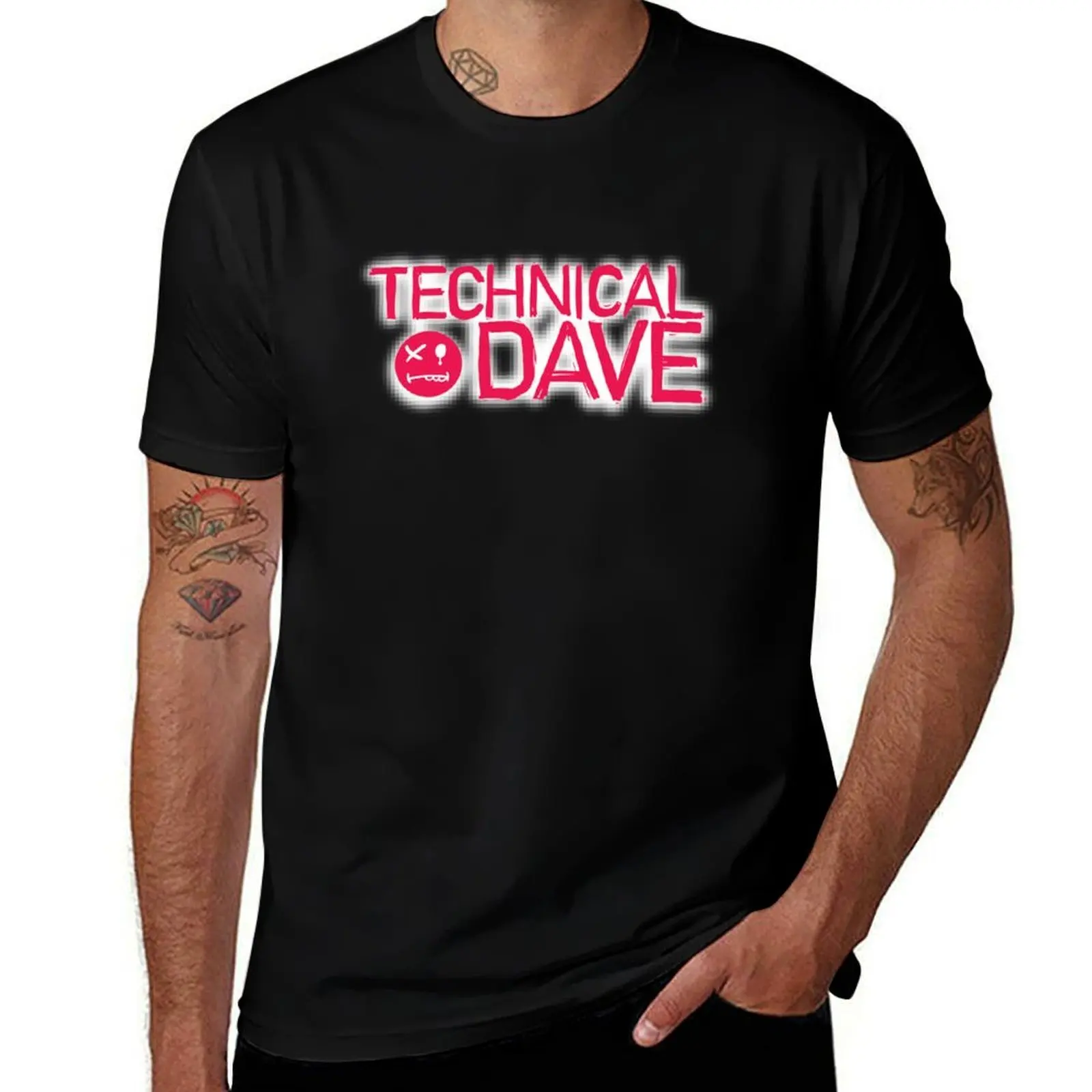 Technical Dave Logo T-Shirt Holiday Simple Tee Shirt