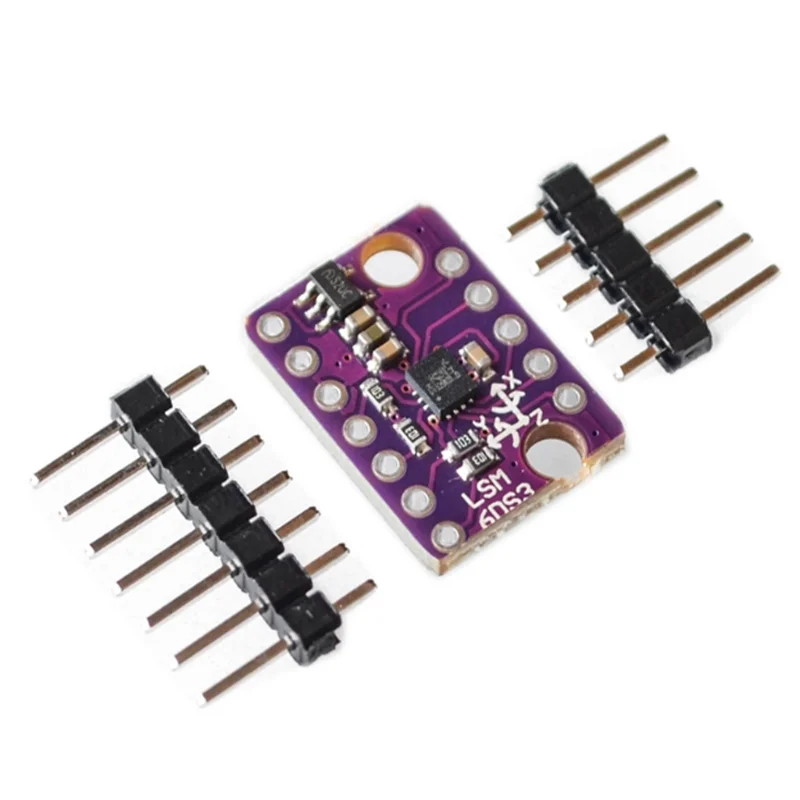 1PCS 10PCS GY-LSM6DS3 Accelerometer Gyro Embedded Digital Temperature Sensor Board SPI IIC I2C Interface Breakout Module LSM6DS3