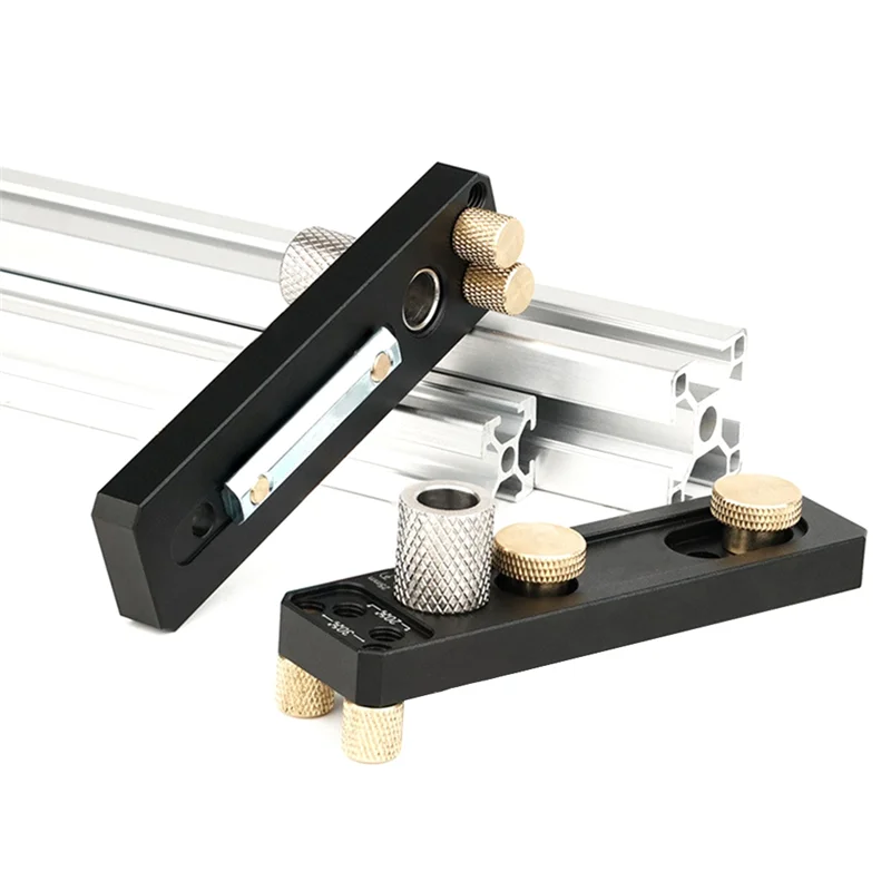 

T99C-Track Drill Guide With Sliders Countersunk Step Drill Guide Punch Connection Tool Hole Punching Guide Tools Punch Aid