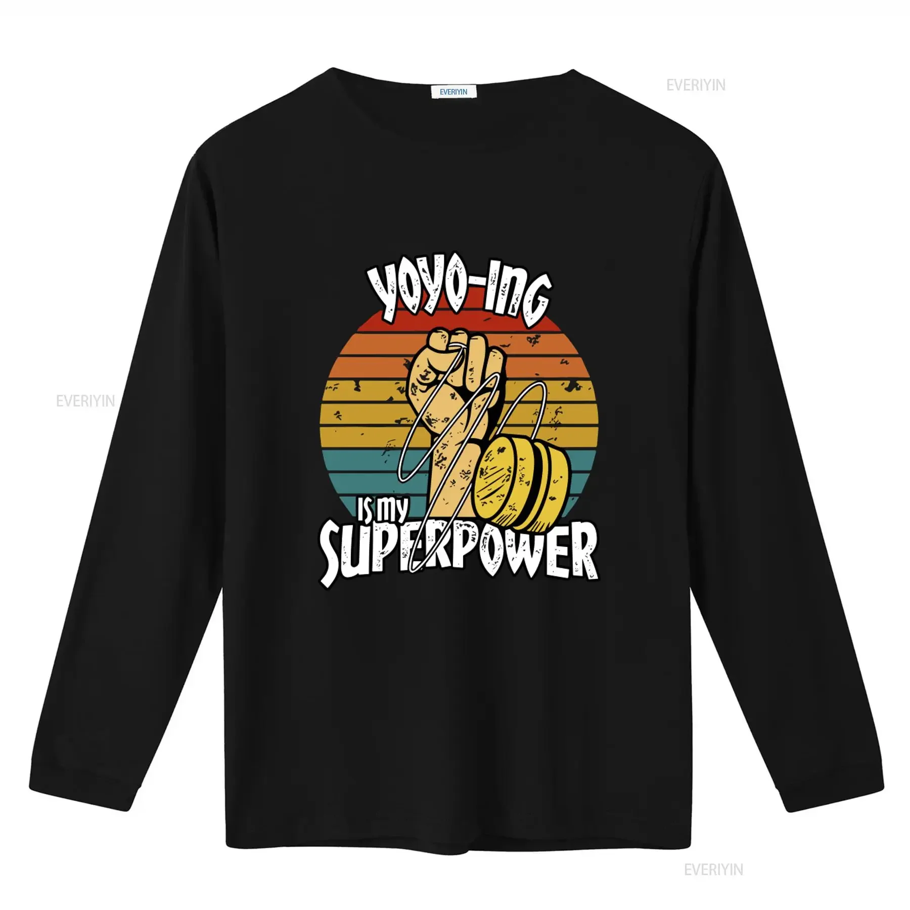 Yoyo ing Is My Superpower Retro Vintage T Shirt Colorful Design for Enthusiasts Size S 5XL vintage Washed fashion Comfortable