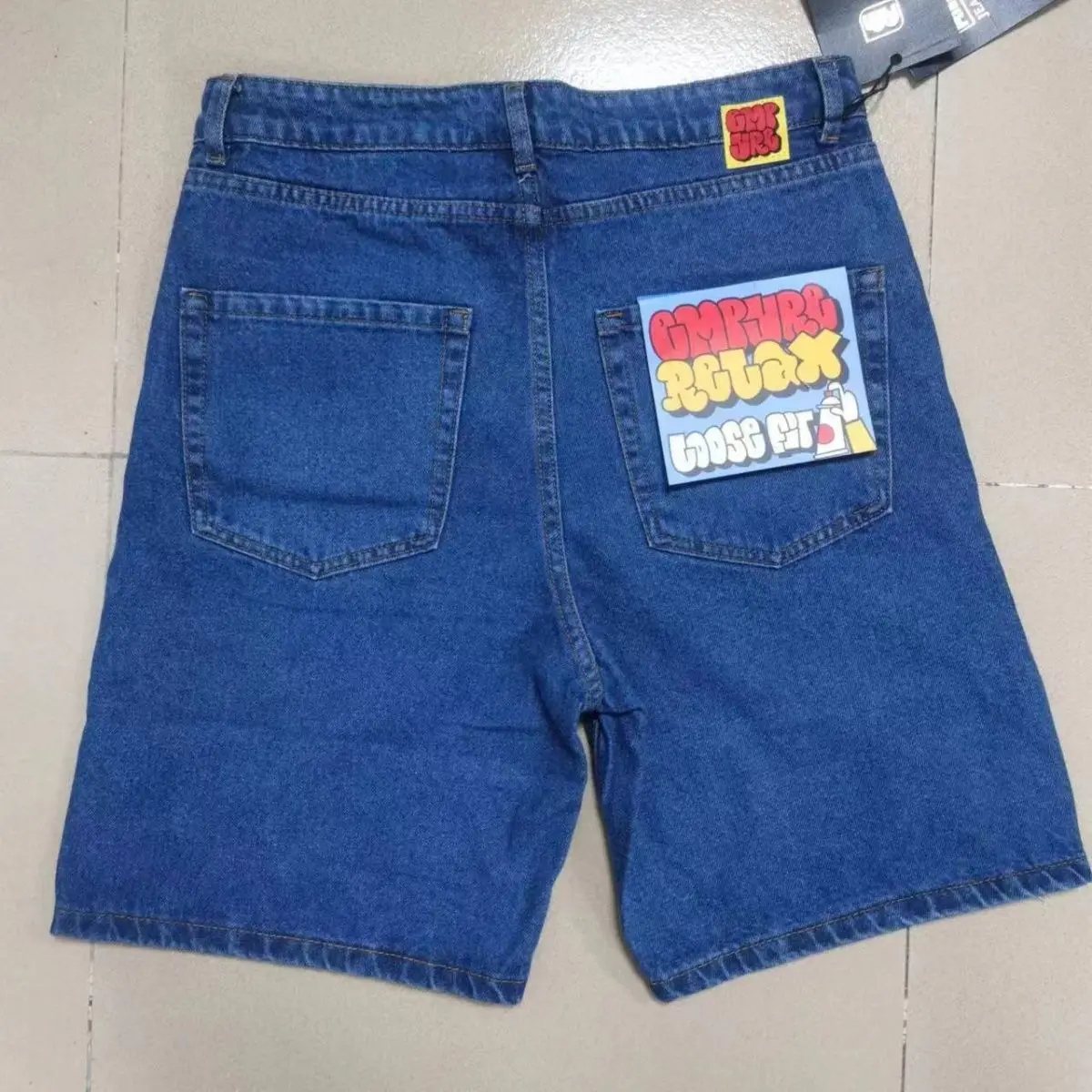 Short en denim de skateboard classique pour homme, short en jean délavé, rétro, monochrome, document décontracté, pantalon de cinq minutes, cargo Y2k, été