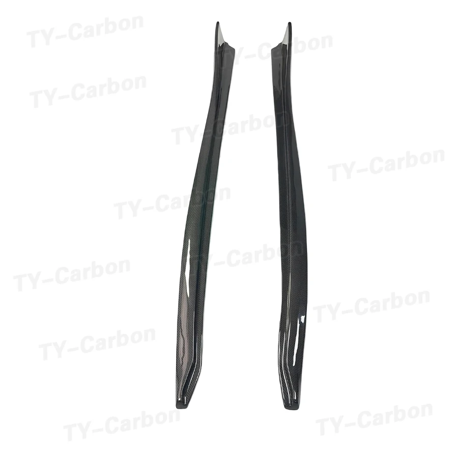 For Toyota Supra A90 A91 MK5 2019+ Carbon Fiber VS Side Skirts Extension Plate Lip Separator Bumper Side Spoiler Car Accessorie - view 2