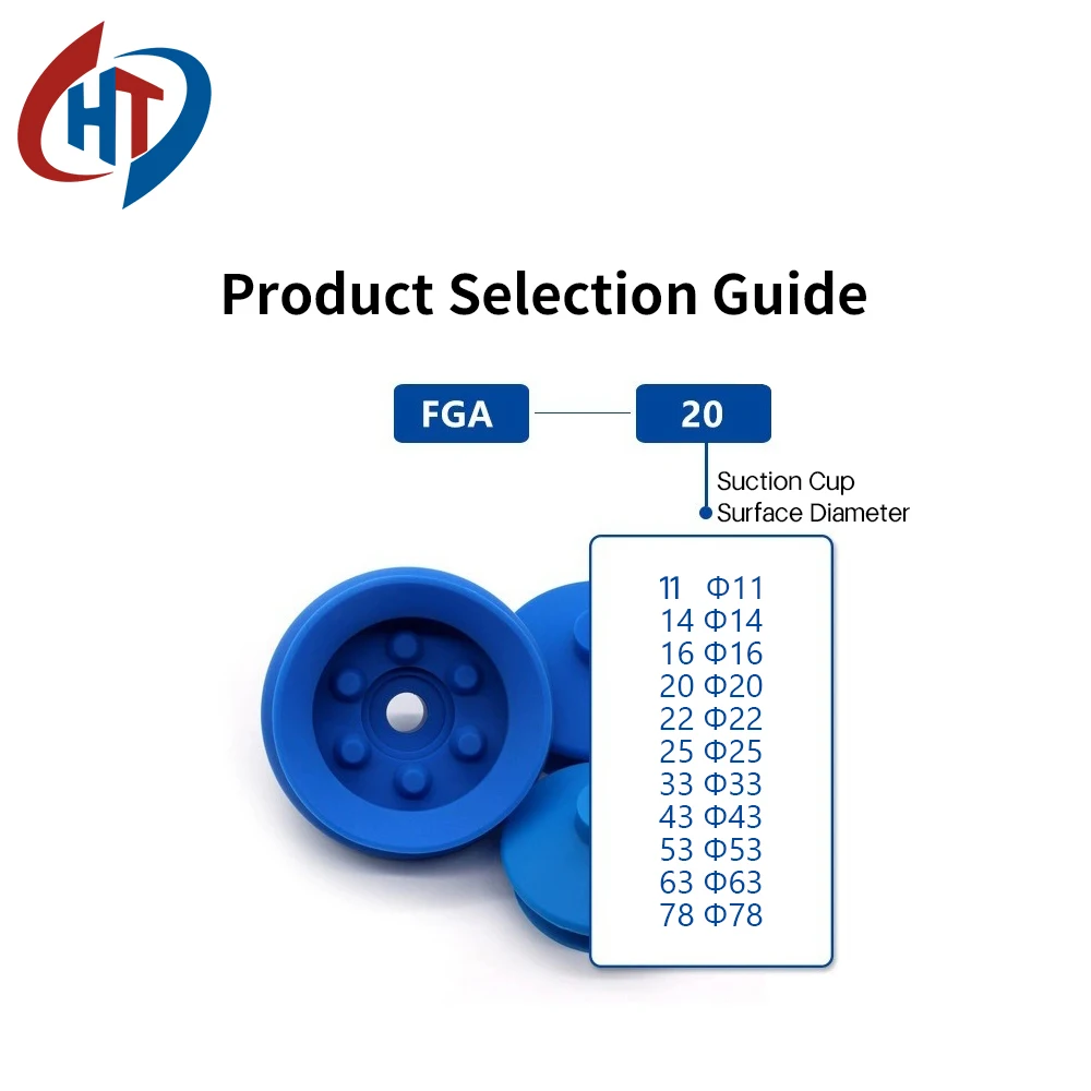 Industrial Pneumatic Manipulator Bellows Curved Surface Vacuum Cups FG-9/12/14/18/20/25/32/52 Silicone Suction Nozzles