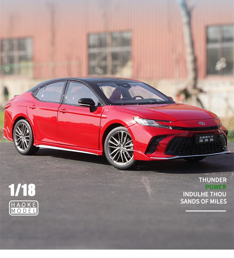 Modelo de coche de aleación TOYOTA Camry 1/18, vehículos de Metal