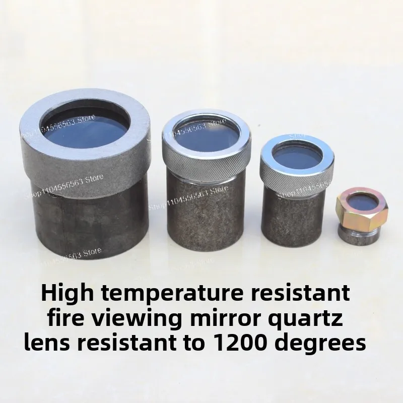High temperature resistant fire viewing mirror tube quartz glass observation hole boiler burner furnace circular  mirror