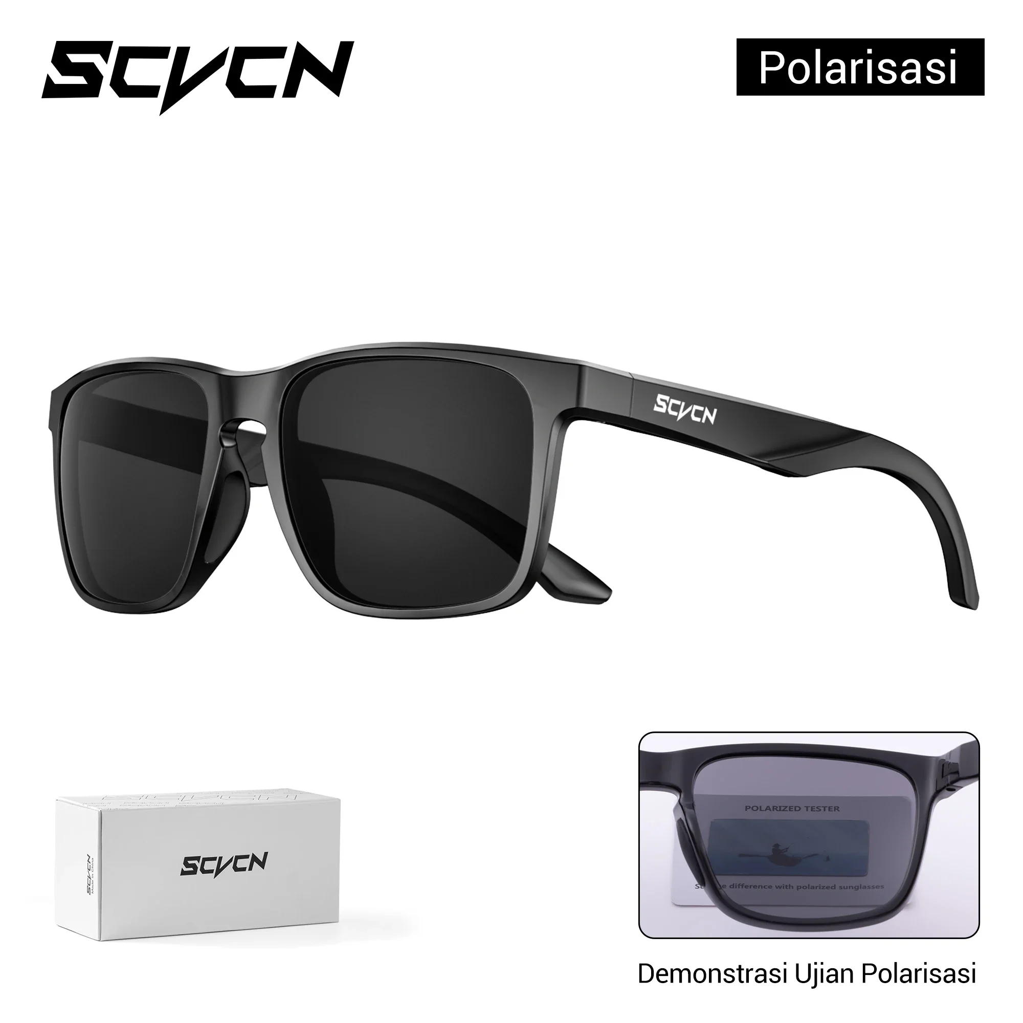 

SCVCN Polarized Cycling Glasses Men UV400 MTB Outdoor Sports Cycling Sunglasses Fashion Bike Eyewear Bicycle Glasses Sunglasses