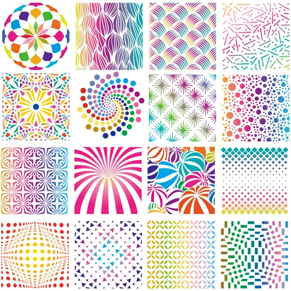 Geometric Mandala Stencils Painting Template for Floor Decor