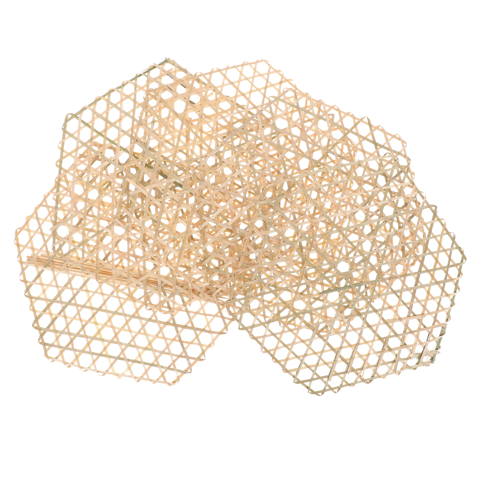 

5pcs Bamboo Steaming Mat Mats Anti-Heat Pot Mat Heat Resistant Mesh Liners for Kitchen Steamer Bread Buns Cakes