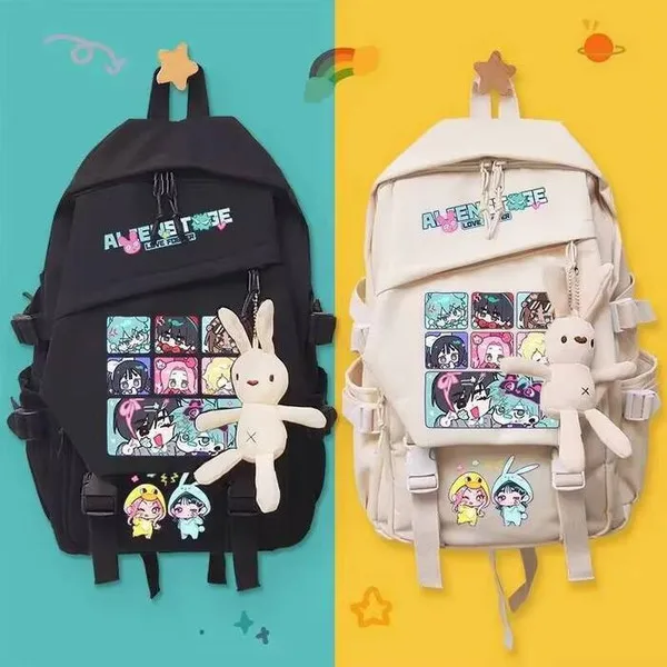 

Игра Alien Stage Косплей Ivti Kawayi Полиэфирное волокно Студенческий кампус Молния Подвеска Рюкзак Сумка