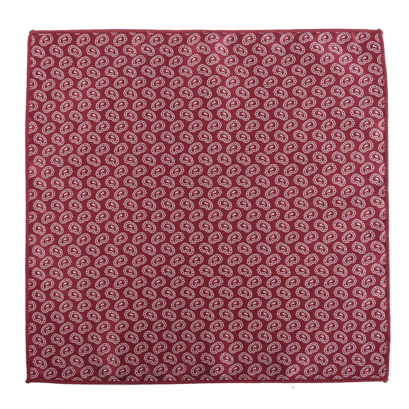 Burgundy Formal Pocket Square Handkerchief for Men