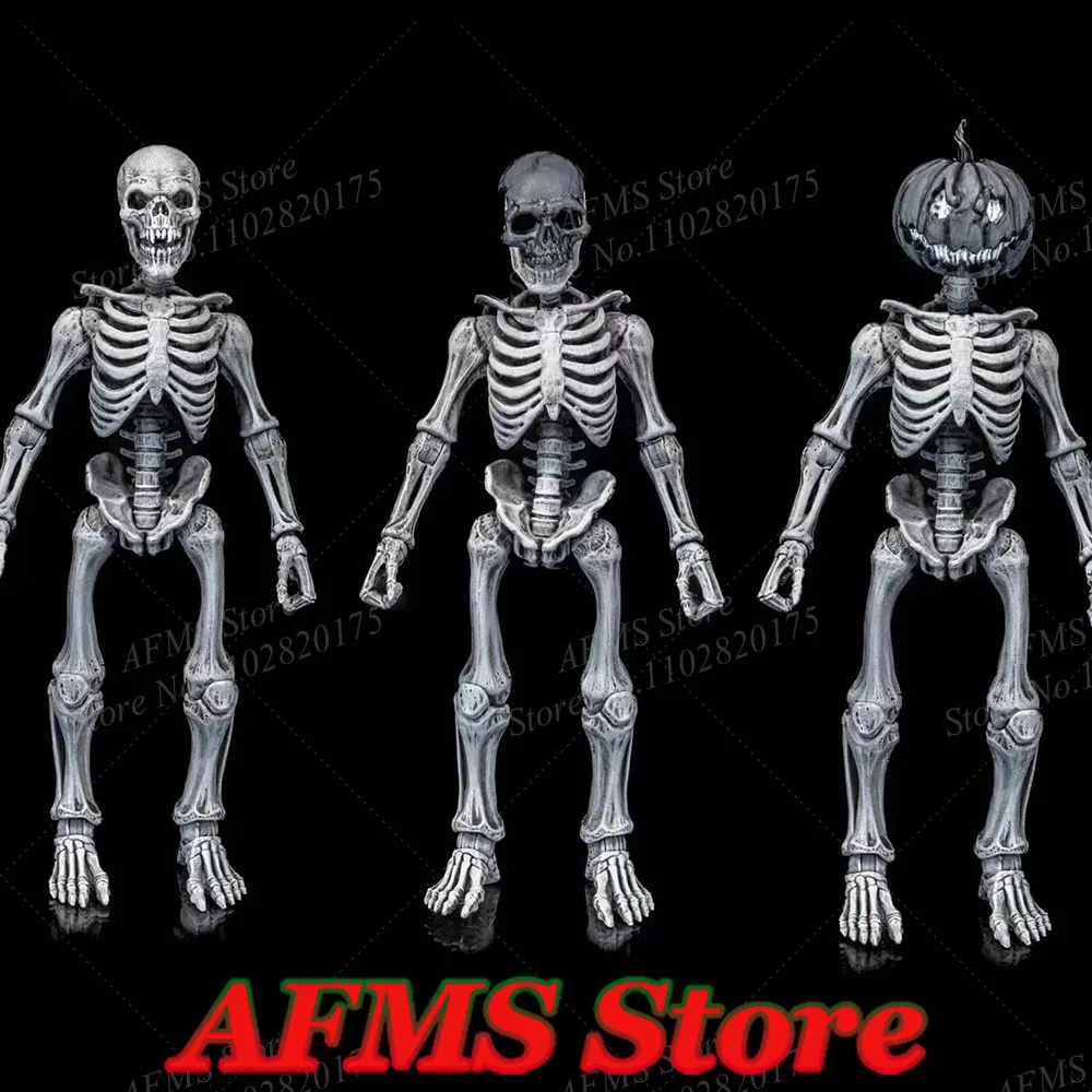 

Four Knights Studio 1/12 Scale Collectible Figure Halloween Grey Skull Skeletons Warrior 4Person Set 6Inch Anime Action Figure
