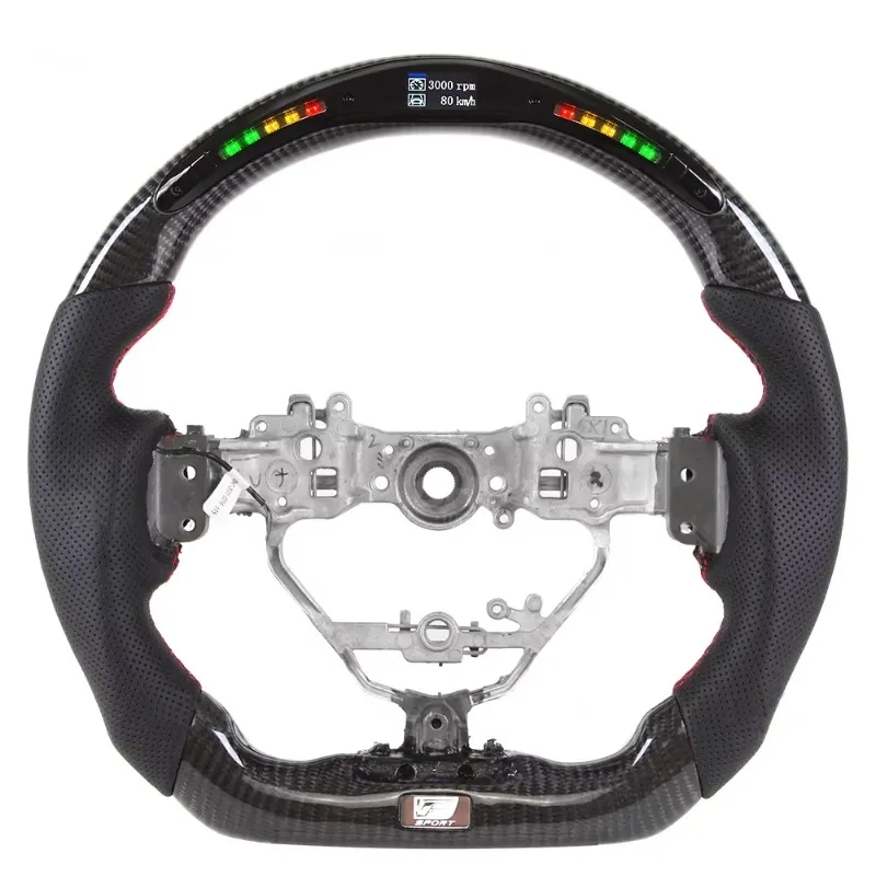 Custom LED Carbon Fiber Steering Wheel Old Car Model Exclusive Racing Style Upgrade Mod Accessories