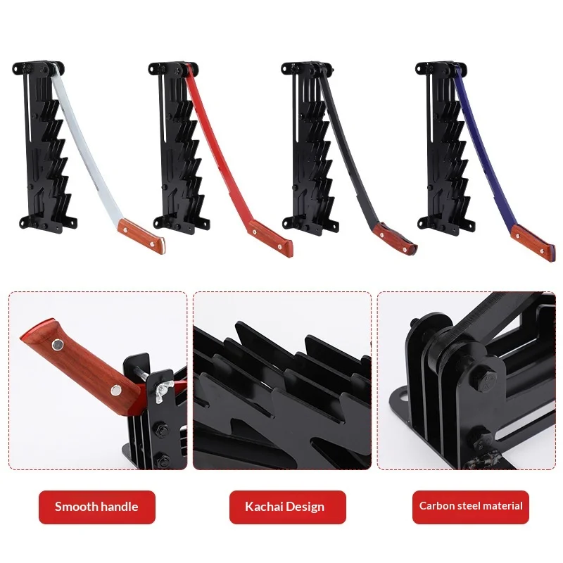 Portable Black Firewood Splitter Hand Operated Log Separator For Outdoor Camping Home Firewood Processing Tool