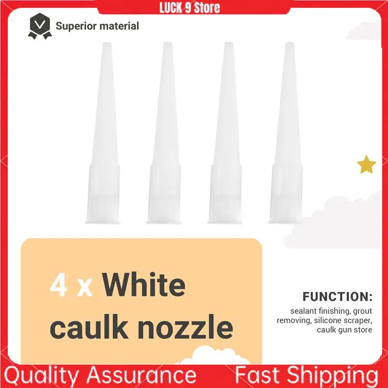17 Pieces Caulking Tool Kit Silicone Sealant Finishing Tool Grout Scraper Caulk Remover And Caulk Nozzle And Caulk Caps-AB52