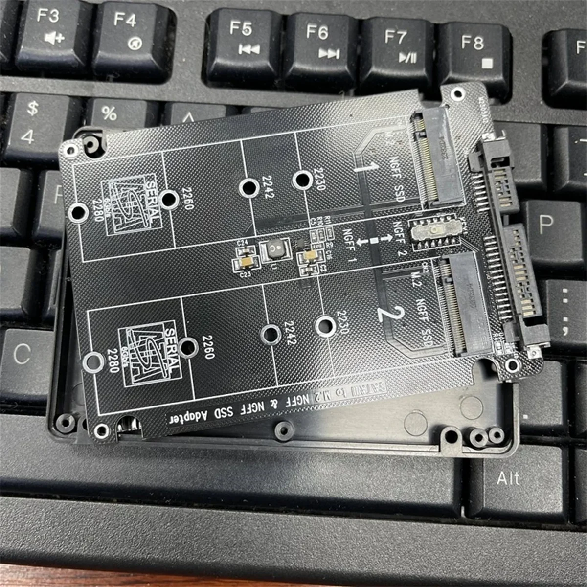 محول M.2 إلى SATA3.0 مزدوج ، SSD بروتوكول SATA ، 2 منفذ NGFF M.2 B مفتاح إلى SATA ، 6Gbps ، محول SATA