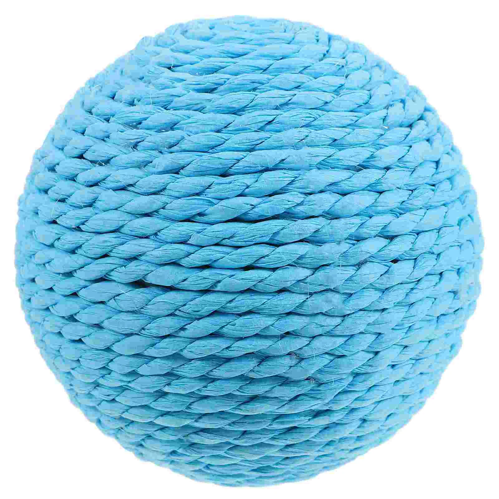 

Natural Sisal Cat Scratching Ball Toy for Bored Indoor Cats Paper Rope Entertainment Pet Toys