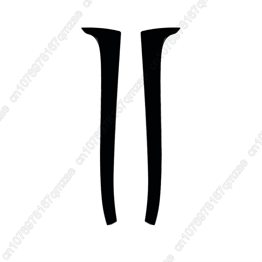 Car Rear Window Side Spoiler Wing Trim For Volkswagen VW Polo 9N 2001-2009 Gloss Black Tail Windshield Cover Lip Tuning view 6