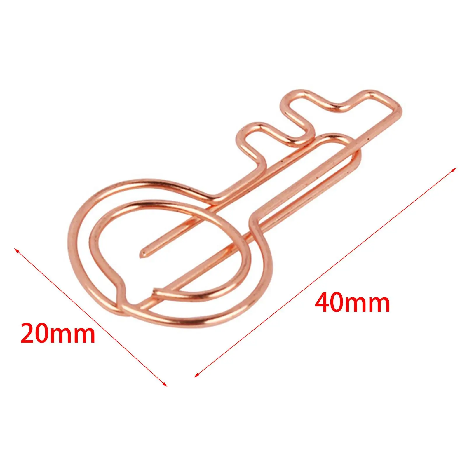 10Pcs Key Paper Clips Metal Bookmark Clips for Office Accessories File Note