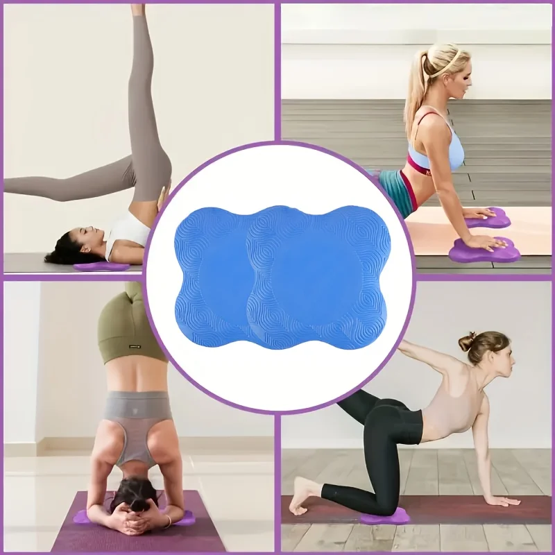 

2pcs Thickened yoga kneeling mat non-slip support mat knees elbows wrists hands and head for foam yoga pilates practice
