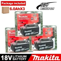 100% Original Makita 18V 6.0Ah Rechargeable Battery ,For Makita BL1830 BL1830B BL1840 BL1840B BL1850 BL1850B Power Tools Battery