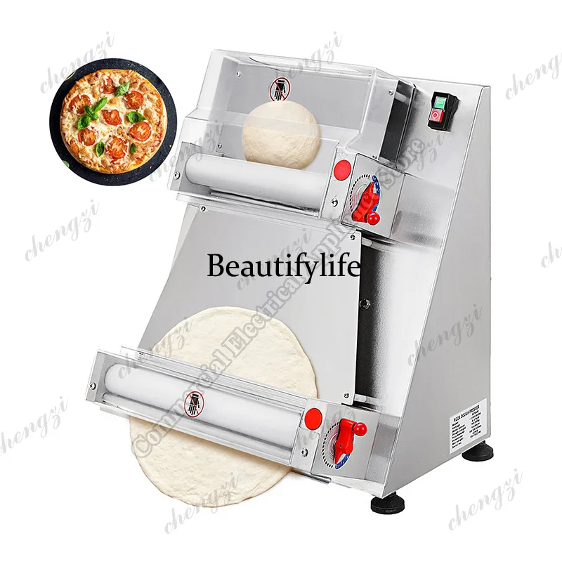 A81 Electric Pizza Forming Machine Commercial Stainless Steel Bakery Bread Dough Former Roller Sheet Pressing Cake Maker