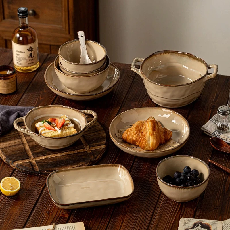Aesthetic Unique Dinnerware Sets Birthday Nordic Elegant Ceramic Dinner Sets Kitchen Christmas Vajilla Porcelana Dinner Set