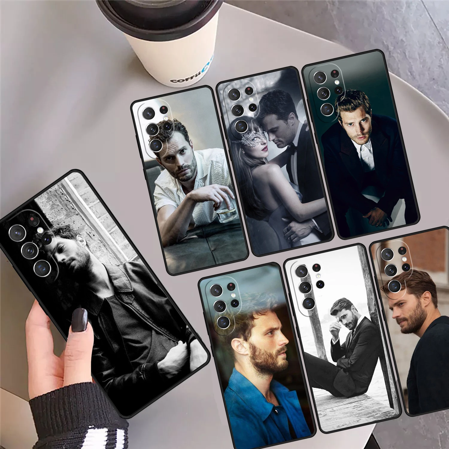 Jamie Dornan Phone Case Cover Coque For Samsung Galaxy S24 Ultra 23 S22 Plus S21 FE S20 S8 S9 S10 Note 10 Pro Note 20 Ultra