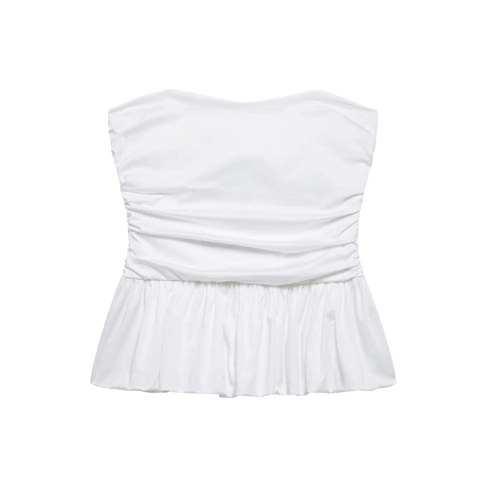 

Rindu TRAF 2025 Women's Wavy Poplin Tops Strap Y2k Woman Clothing Store Female T-shirts Top Shirt Coquette Womans Tanks & Camis