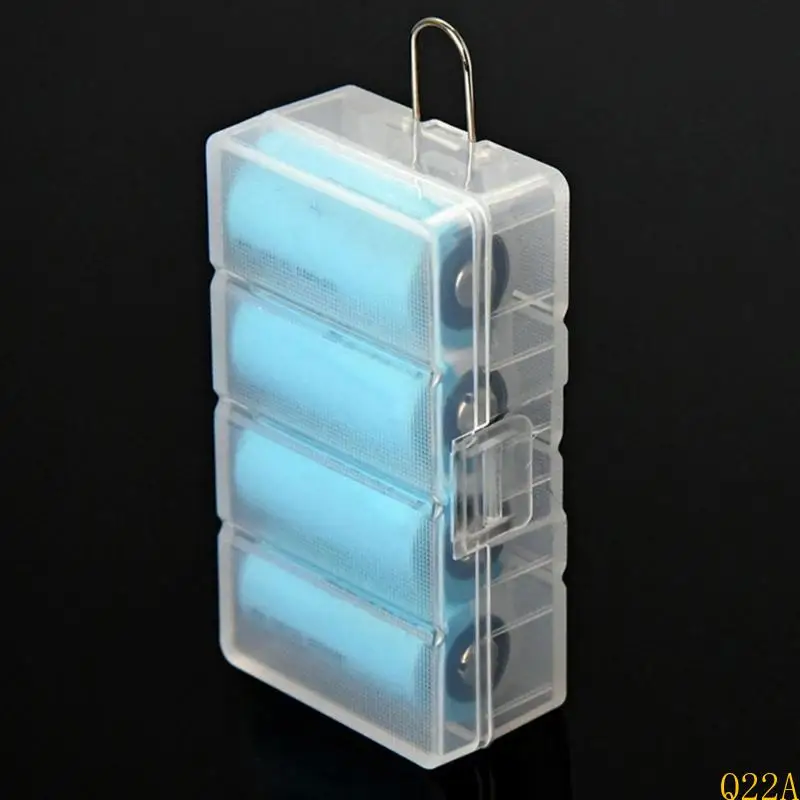 Q22A Battery Storage Box Secure Store for 2pcs/4pcs 16340 Batteries Storage Case