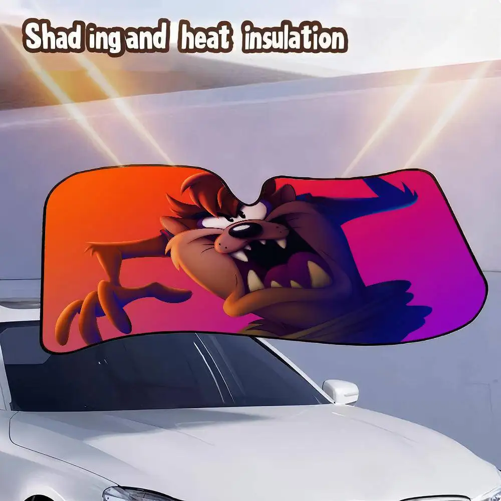 Taz mania pára-brisa pára-brisas capa de sol sombra de sol auto viseira de sol carro-cobre proteção solar do carro