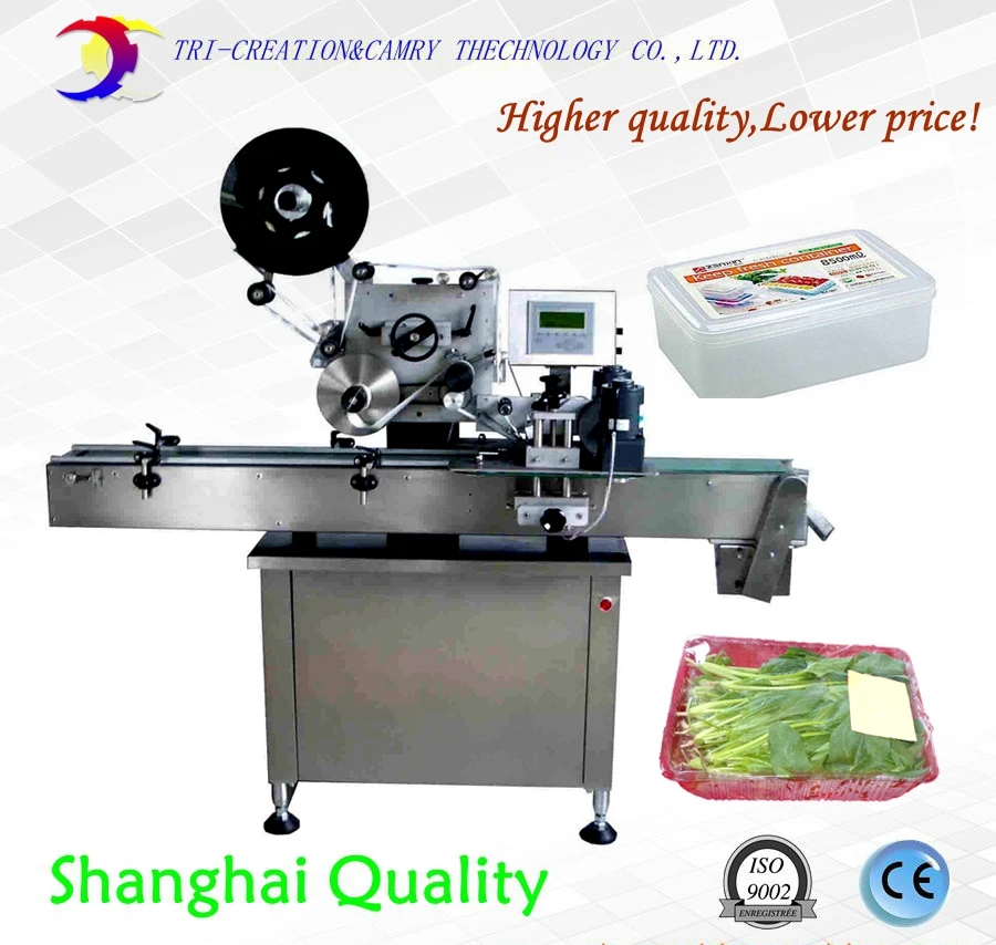 box carton bettery topside adhesive sticker labeling machine_customizable CE video，automatic plate sticker labeling machine