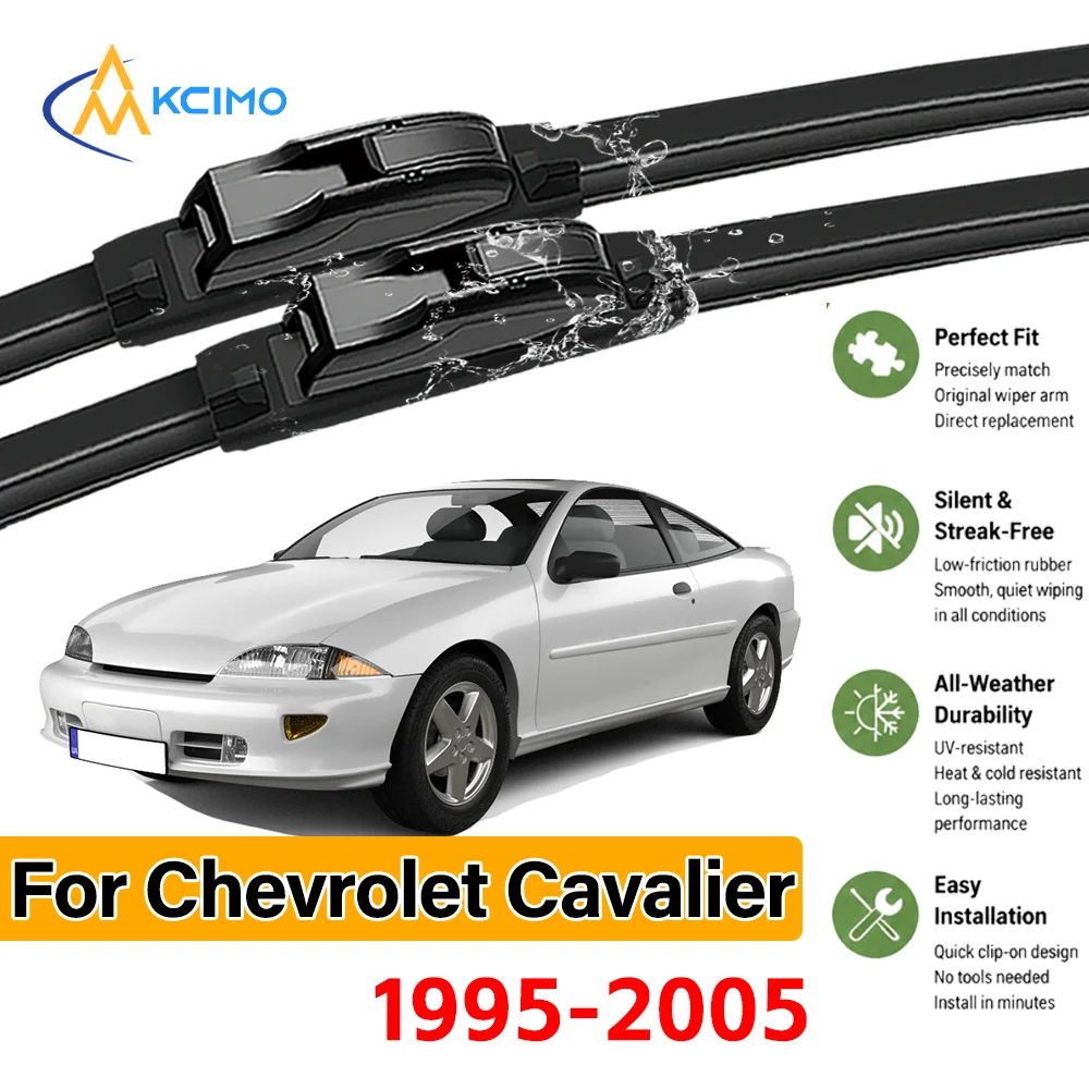 2PCS Car Front Wiper Blades For Chevrolet Cavalier 1995–2005 Crystal Clear Visibility & Enhanced Driving Safety