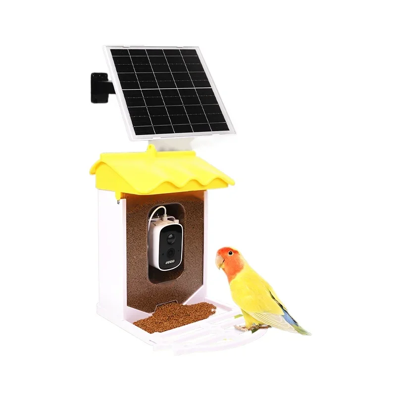 Solar Smart Bird Feeder with Camera high definition night vision camera soft fill light energy saving mode
