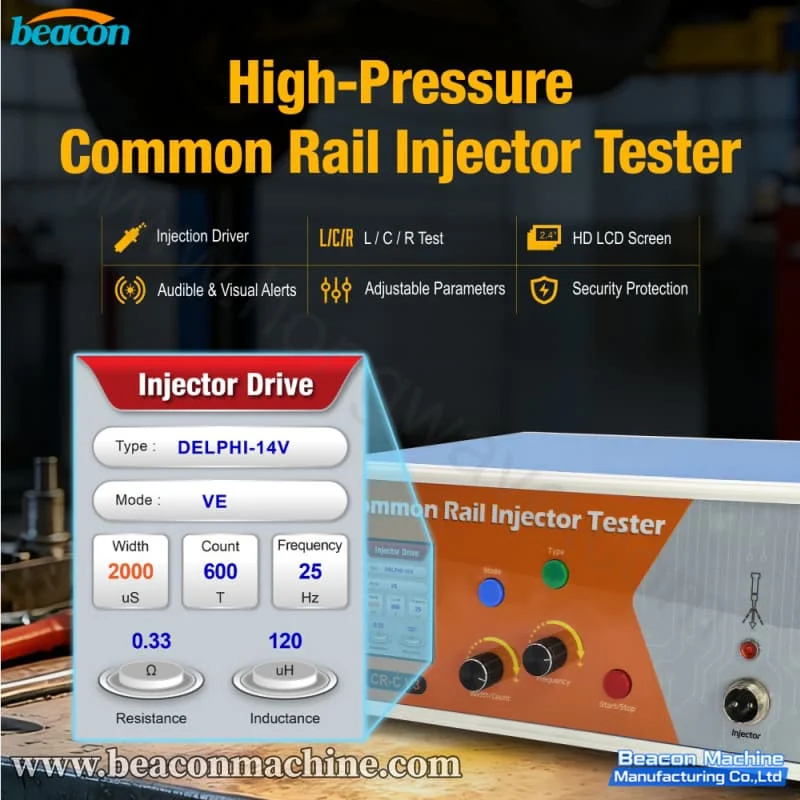 CR-C Diesel Common Rail Injector Tester V3 Solenoid Piezo Injector Driver Simulator L/C/R Measurement Auto Diagnostic Tool