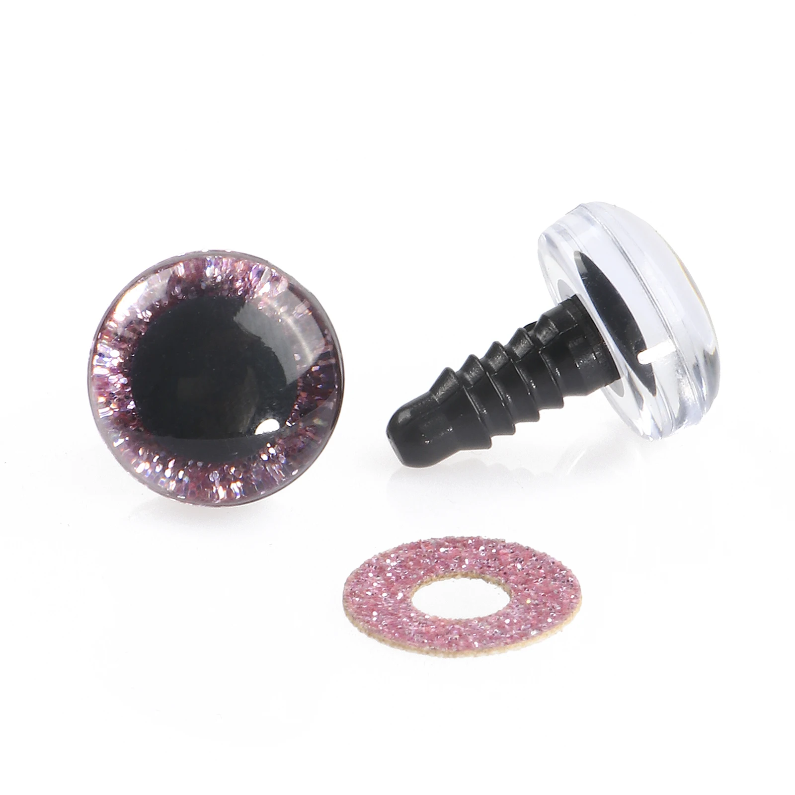 20Sets Plastic Multicolor Eye Sequins Doll Safety Eyes Round Eyeballs for DIY Toy Bear Cat Making Tools DIY Craft Accessories