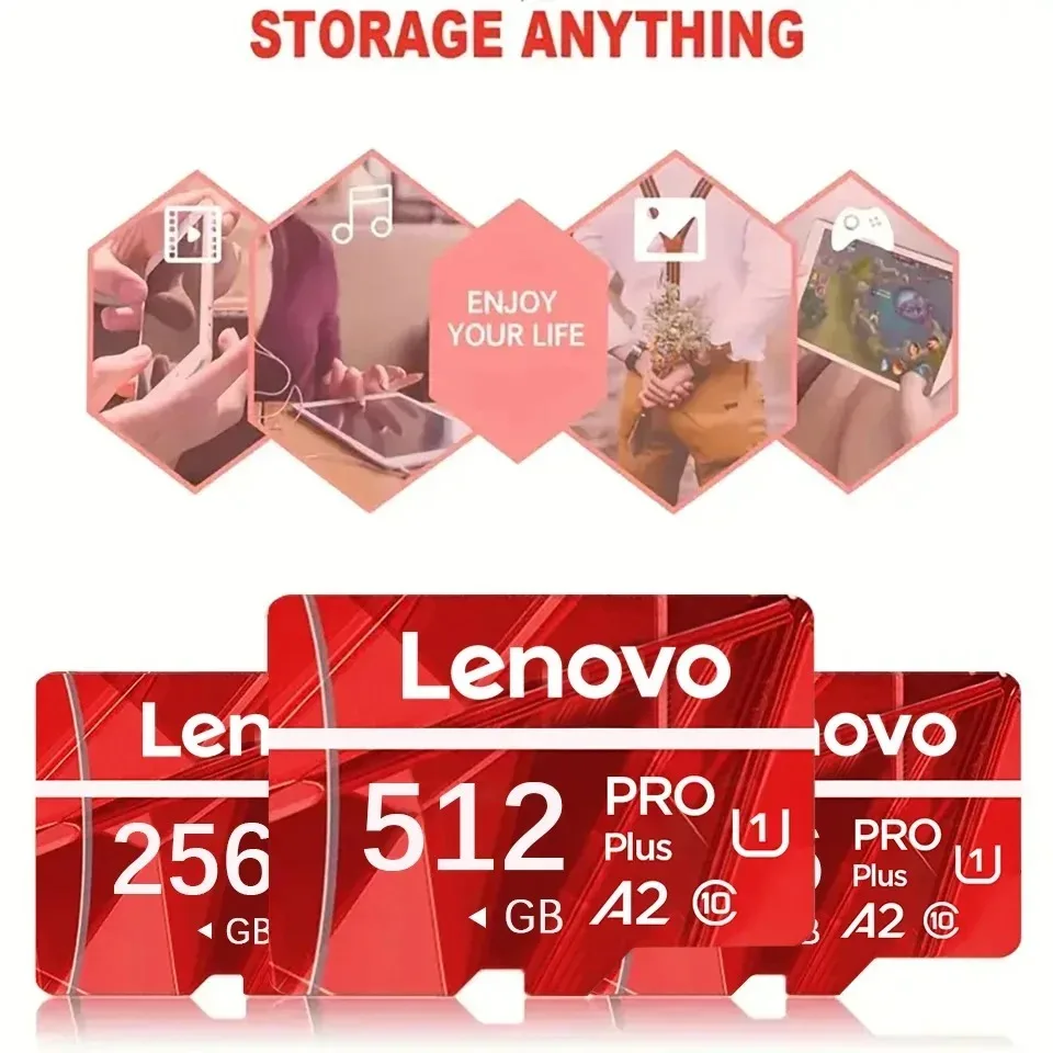 Флэш-карта памяти Lenovo, 256 ГБ, 128 ГБ, 512 ГБ