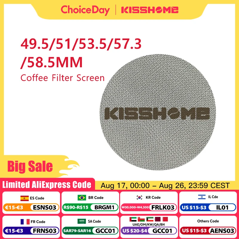 Wiederverwendbare Espresso Puck Sieb Filter Kontakt Dusche Mesh Für 51MM 54MM 58MM Breville Siebträger Barista Maschine Zubehör