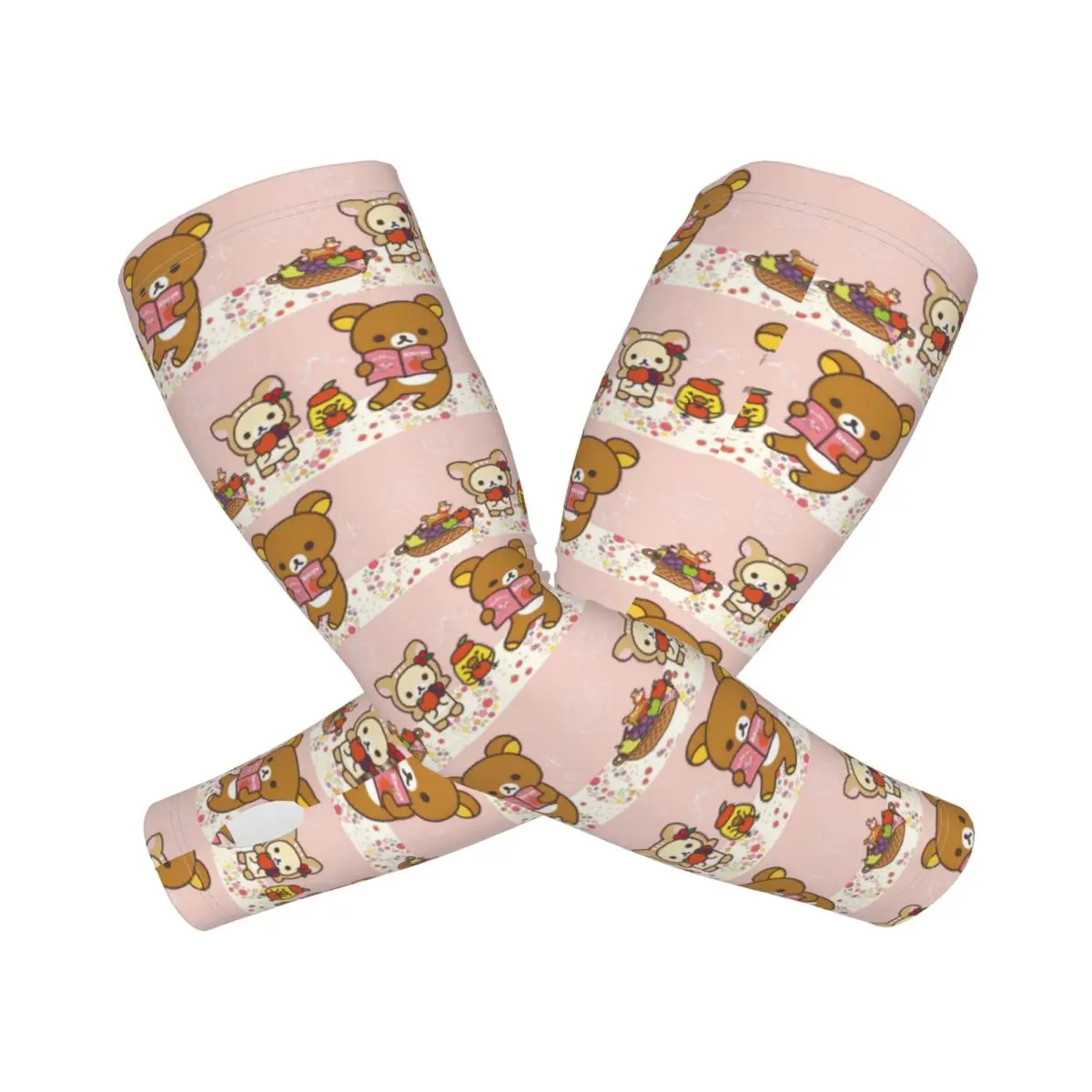 

Lazy Bear Rilakkuma уличные рукава для защиты от солнца и ультрафиолета, летние ледяные шелковые велосипедные татуировки на рукавах