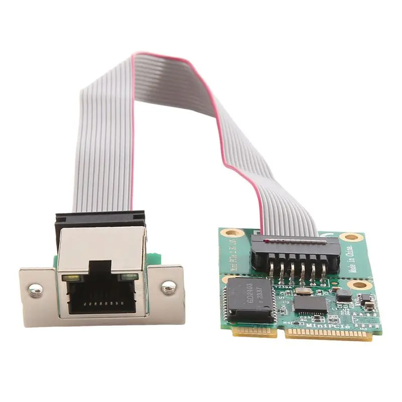 2X Mini Pcie 2.5G Ethernet Card RJ45 Network Adapter Gigabit Network Adapter Mini Pci-E 2500Mbps RJ45