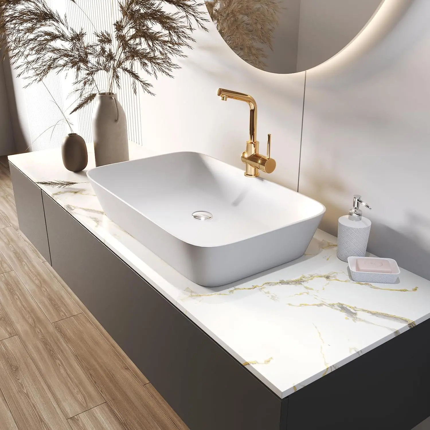 317 x 36 Inch Extra Wide White and Gold Marble Wallpaper Peel and Stick Waterproof for Kitchen Countertop Contact Paper Heat Res